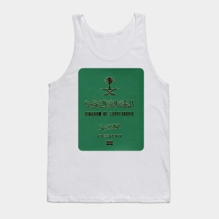 Saudi Arabia Passport Tank Top